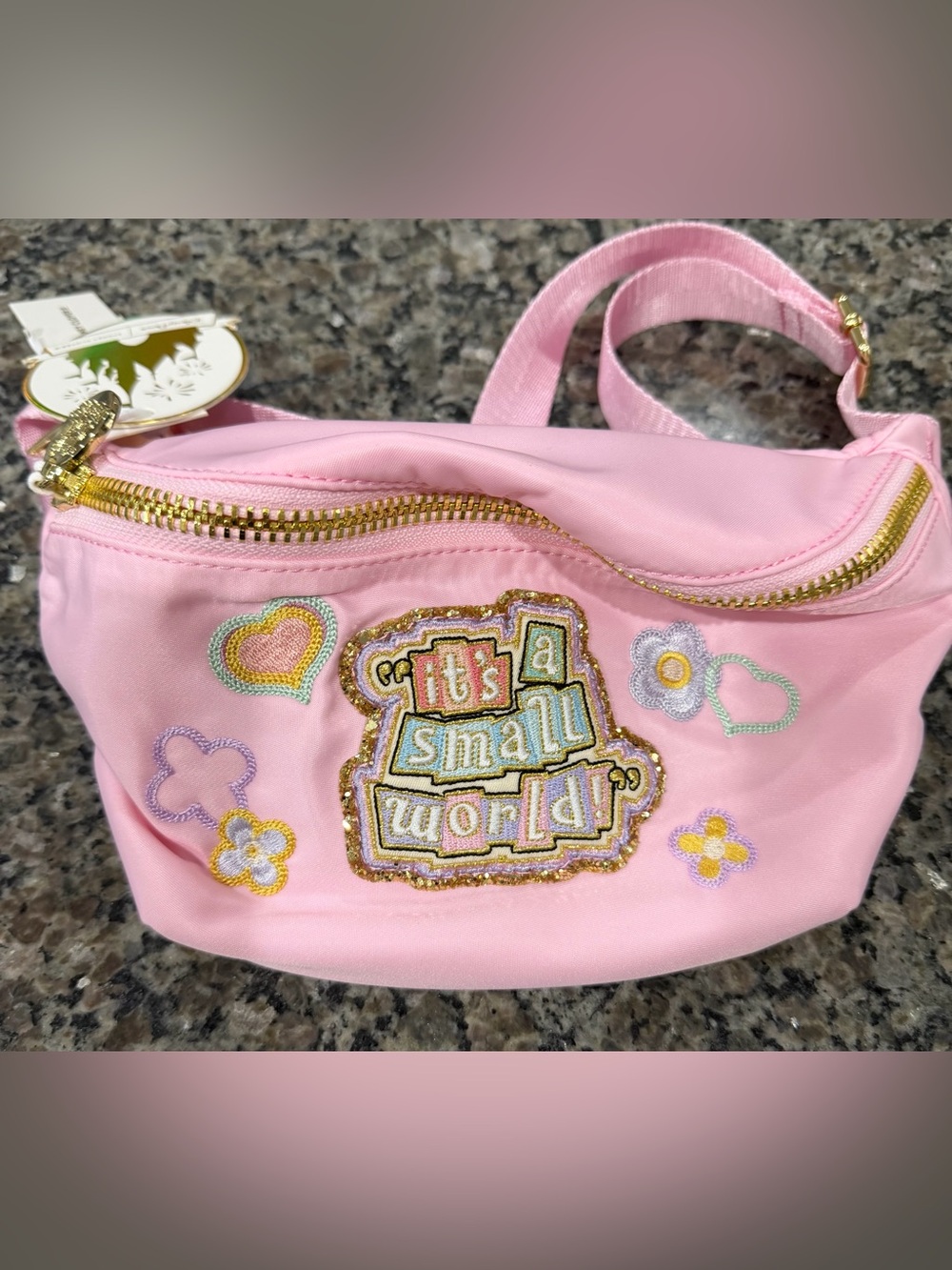Its a Small World Pink Kids Crossbody Bag